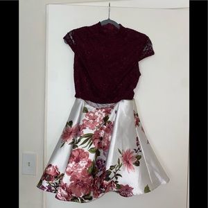 City Studio Two Piece Floral Dress